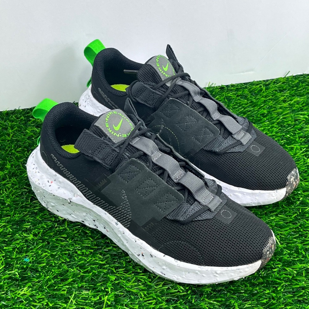Nike Crater Impact Black Iron Grey Mean Green Mens Size 4.5 Womens 6 CW2386-001‎